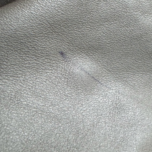 Vince Leather Jacket with Draped Collar - Picture 12 of 12